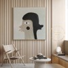 Large Neutral Painting, Double Face Oil Painting, Figure Painting, Gray Painting Gray Art for Bedroom Interior Decor, Face Abstract Painting Large Neutral Painting, Double Face Oil Painting, Figure Painting, Gray Painting Gray Art for Bedroom Interior Decor, Face Abstract Painting