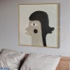 Large Neutral Painting, Double Face Oil Painting, Figure Painting, Gray Painting Gray Art for Bedroom Interior Decor, Face Abstract Painting Large Neutral Painting, Double Face Oil Painting, Figure Painting, Gray Painting Gray Art for Bedroom Interior Decor, Face Abstract Painting
