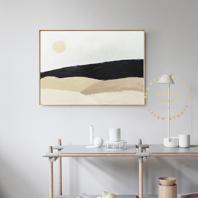 Large Landscape Painting, Yellow Landscape Art, Warm Color Landscape Paintings on Canvas, Bohemian Landscape Painting for Living Room Decor Large Landscape Painting, Yellow Landscape Art, Warm Color Landscape Paintings on Canvas, Bohemian Landscape Painting for Living Room Decor