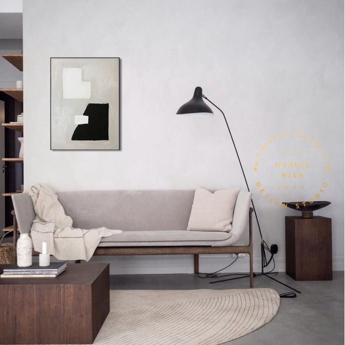 Extra Large Wall Art, Black and White Canvas, Original Wall Art Oil Painting Beige Painting Gray Painting Minimal Neutral Abstract Painting