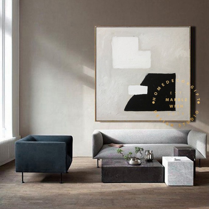 Extra Large Wall Art, Black and White Canvas, Original Wall Art Oil Painting Beige Painting Gray Painting Minimal Neutral Abstract Painting Extra Large Wall Art, Black and White Canvas, Original Wall Art Oil Painting Beige Painting Gray Painting Minimal Neutral Abstract Painting