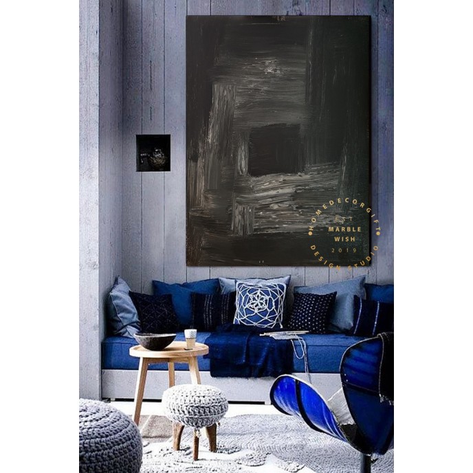 Black Canvas Abstract Art Painting, Black Painting, Black Abstract, Modern Hallway Painting, Living Room Art Decor, White and Black Art Black Canvas Abstract Art Painting, Black Painting, Black Abstract, Modern Hallway Painting, Living Room Art Decor, White and Black Art