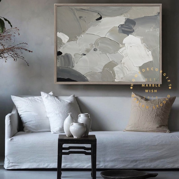 Gray Abstract Canvas Art, 3D Abstract Painting, Gray Painting Neutral Canvas Art, Minimal 3D Textured Painting, Living Room Art, MarbleWish Gray Abstract Canvas Art, 3D Abstract Painting, Gray Painting Neutral Canvas Art, Minimal 3D Textured Painting, Living Room Art, MarbleWish