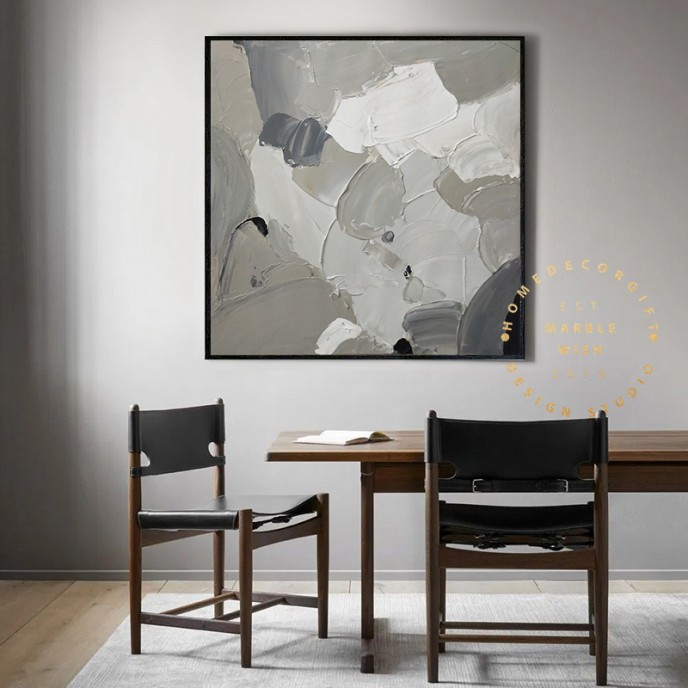 Gray Abstract Canvas Art, 3D Abstract Painting, Gray Painting Neutral Canvas Art, Minimal 3D Textured Painting, Living Room Art, MarbleWish Gray Abstract Canvas Art, 3D Abstract Painting, Gray Painting Neutral Canvas Art, Minimal 3D Textured Painting, Living Room Art, MarbleWish