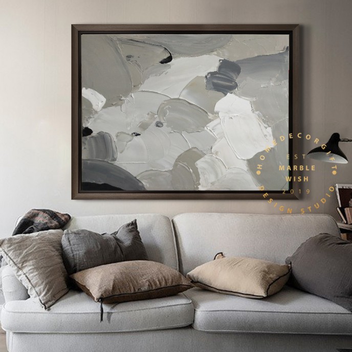 Gray Abstract Canvas Art, 3D Abstract Painting, Gray Painting Neutral Canvas Art, Minimal 3D Textured Painting, Living Room Art, MarbleWish Gray Abstract Canvas Art, 3D Abstract Painting, Gray Painting Neutral Canvas Art, Minimal 3D Textured Painting, Living Room Art, MarbleWish