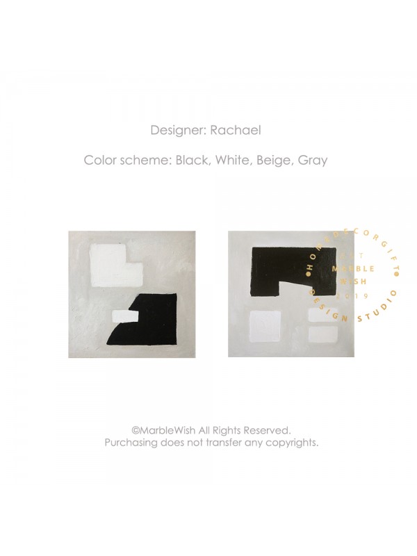 Set of 2 Neutral Beige Paintings Set of 2 Neutral Beige Paintings