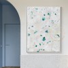 White Green Oil Painting on Canvas, Textured Painting Abstract Art, Palette Knife Textured Art, Minimal Wall Art, White Textured Painting