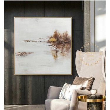 White Grey Beige Abstract - Framed Abstract Art Dining Room White Grey Beige Abstract - Framed Abstract Art Dining Room