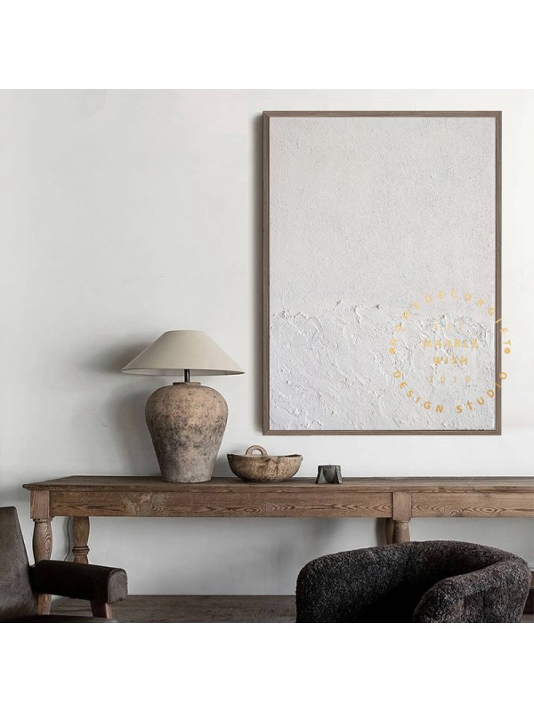 White Minimal Seawave Wall Art White Minimal Seawave Wall Art