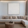 Large Abstract White Painting, White 3D Textured Painting, White Acrylic Paintings, Modern abstract painting for Living Room, Minimal Art