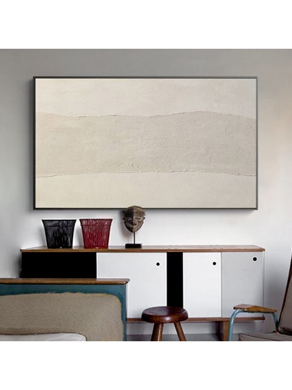 Boho Abstract Textured Beige Painting Boho Abstract Textured Beige Painting