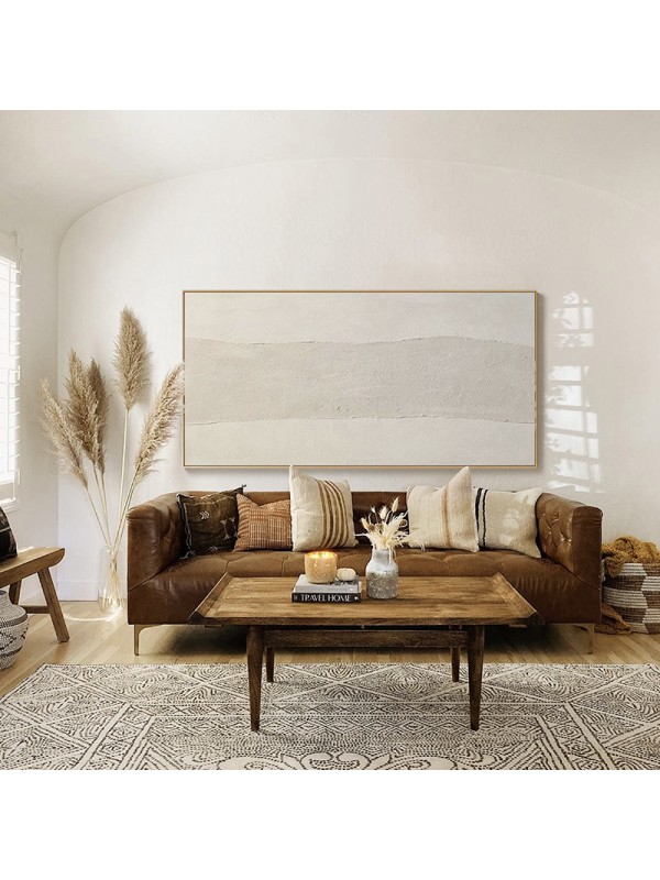 Boho Abstract Textured Beige Painting Boho Abstract Textured Beige Painting