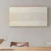 Boho Abstract Textured Beige Painting Canvas Art Abstract Paintings Retro Abstract Canvas Art Minimal Wabisabi Paintings for Interior Wall