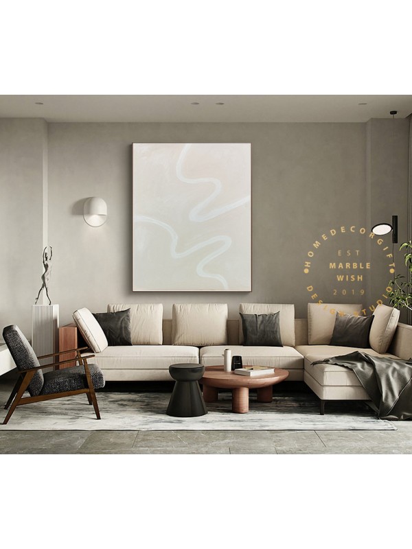 Large Beige Painting, Oil Paintings on Canvas, Large Original Wall Mural Painting, Abstract Beige Painting, Modern Wall Art for Living Room