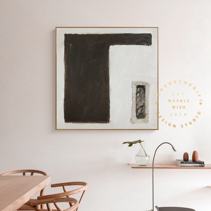 Original Minimalist Canvas Abstract Art, Dark Brown Painting Beige Painting Gray Painting, Neutral Abstract Painting, Scandinavian Art Original Minimalist Canvas Abstract Art, Dark Brown Painting Beige Painting Gray Painting, Neutral Abstract Painting, Scandinavian Art