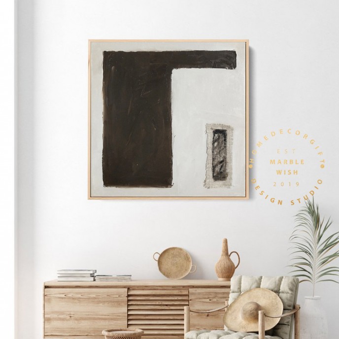 Original Minimalist Canvas Abstract Art, Dark Brown Painting Beige Painting Gray Painting, Neutral Abstract Painting, Scandinavian Art Original Minimalist Canvas Abstract Art, Dark Brown Painting Beige Painting Gray Painting, Neutral Abstract Painting, Scandinavian Art