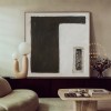 Original Minimalist Canvas Abstract Art, Dark Brown Painting Beige Painting Gray Painting, Neutral Abstract Painting, Scandinavian Art