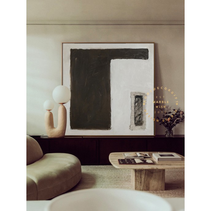 Original Minimalist Canvas Abstract Art, Dark Brown Painting Beige Painting Gray Painting, Neutral Abstract Painting, Scandinavian Art Original Minimalist Canvas Abstract Art, Dark Brown Painting Beige Painting Gray Painting, Neutral Abstract Painting, Scandinavian Art
