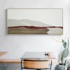 Large Abstract Canvas Art, Abstract Mountain Wall Art, Minimal Beige Painting Brown Painting, Original Boho Oil Painting, Textured Painting