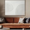 Textured Abstract Painting, Minimal 3D Painting, White Painting Gray Painting, Abstract Canvas Art for Neutral Minimalist Decor, Boho Art