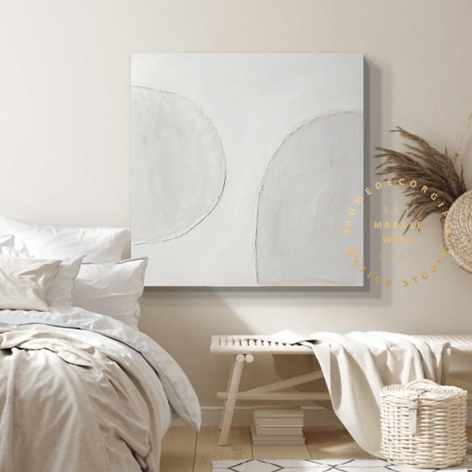 Textured Abstract Painting, Minimal 3D Painting, White Painting Gray Painting, Abstract Canvas Art for Neutral Minimalist Decor, Boho Art Textured Abstract Painting, Minimal 3D Painting, White Painting Gray Painting, Abstract Canvas Art for Neutral Minimalist Decor, Boho Art