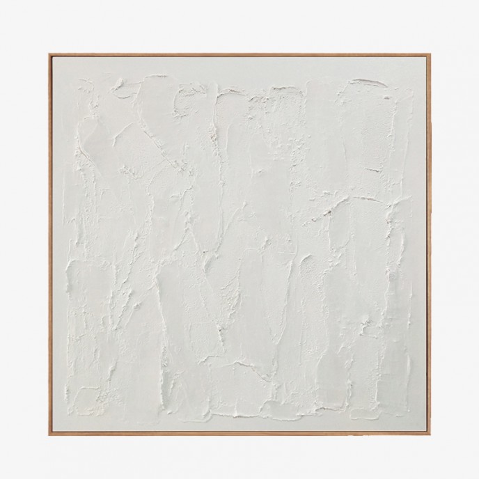 Large Abstract White Painting,White 3D Textured Painting, White Acrylic Paintings, Modern abstract painting for Living Room, Minimalist Art