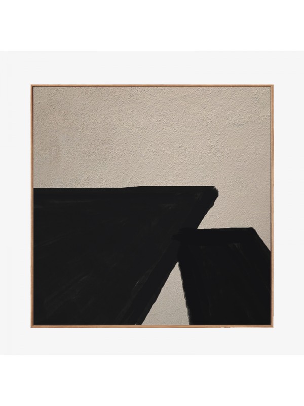 Large Abstract Beige And Black Painting Large Abstract Beige And Black Painting