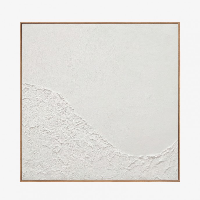 Large White 3D Textured Painting, Abstract White Painting, White Acrylic Paintings, Minimalist Abstract Wall Art for Living Room Art Decor