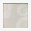 Large Abstract Painting on Canvas, Brushstroke Beige Texture Wall Art, Beige Abstract Painting, Minimal Boho Painting for Living Room Decor