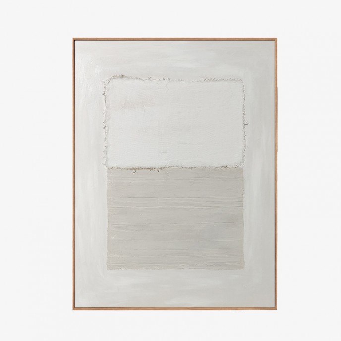 Original Minimalist Canvas Abstract Art, White Painting Gray Painting, Neutral Abstract Painting, Scandinavian Art