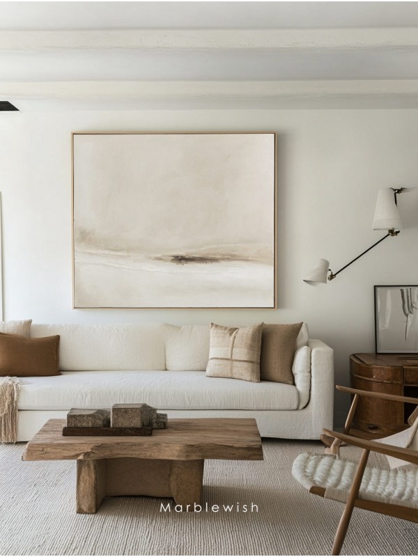 Beige Landscape Wall Art