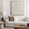 Beige Floral Botanical Relief Wall Art