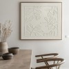 Beige Floral Botanical Relief Wall Art 02