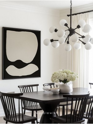 Black and Beige Shapes Wall Art Black and Beige Shapes Wall Art