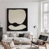 Black and Beige Shapes Wall Art Black and Beige Shapes Wall Art