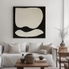 Black and Beige Shapes Wall Art Black and Beige Shapes Wall Art