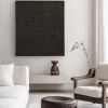 Black Botanical Relief Wall Art Black Botanical Relief Wall Art