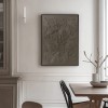 Dark Brown 3D Botanical Relief Wall Art