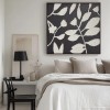 Black and Beige Floral Botanical Wall Art Black and Beige Floral Botanical Wall Art