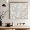 Beige and White Floral Botanical Wall Art