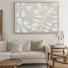 Beige and White Floral Botanical Wall Art