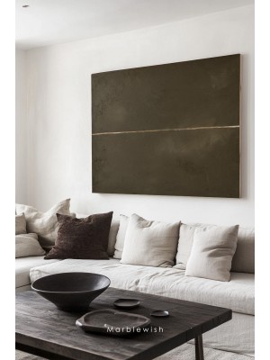 Dark Green Abstract Oil Painting Dark Green Abstract Oil Painting