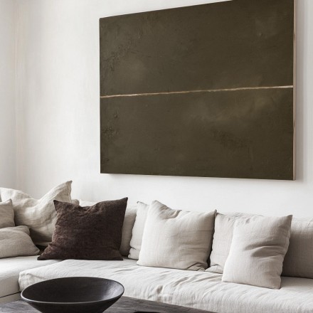 Dark Green Abstract Oil Painting