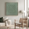 Sage Green Botanical Relief Wall Art