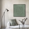 Sage Green Botanical Relief Wall Art