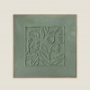 Sage Green Botanical Relief Wall Art