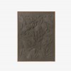 Dark Brown 3D Botanical Relief Wall Art