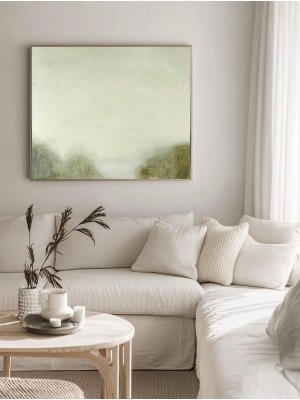 Green Landscape Abstract Wall Art