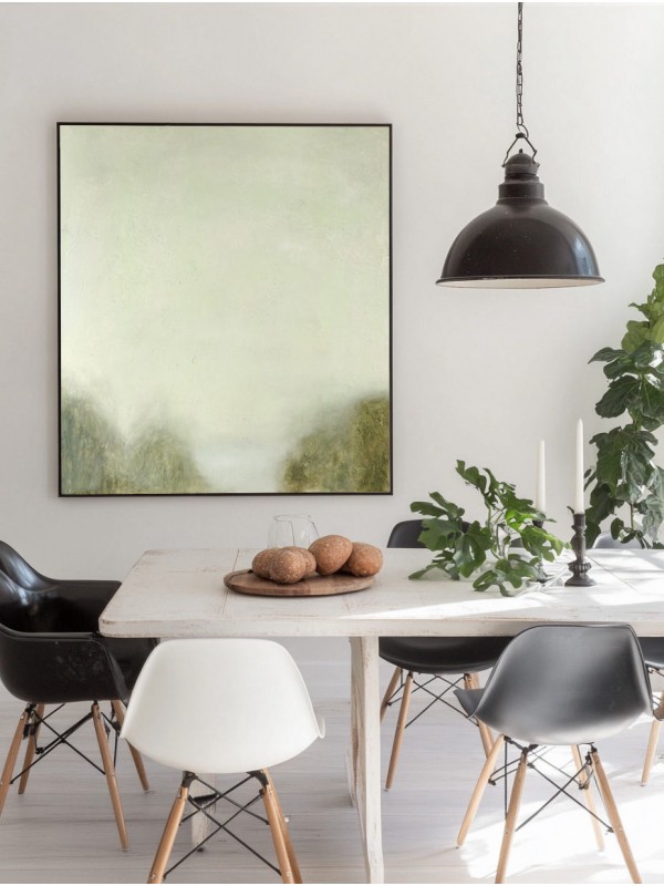 Green Landscape Abstract Wall Art