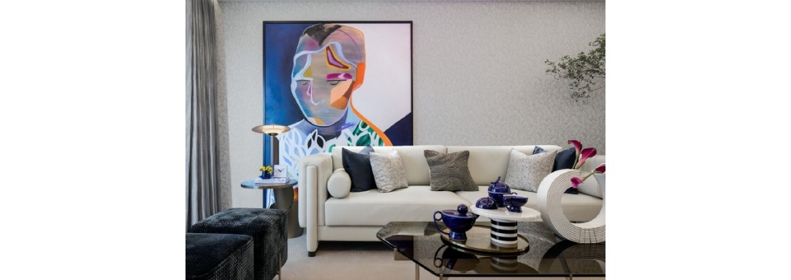 Create personal luxury living space with art